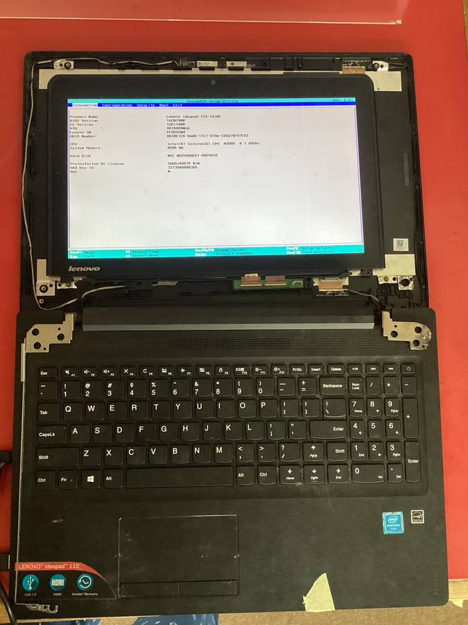 Lenovo ideapad 110 laptop for spares/repair