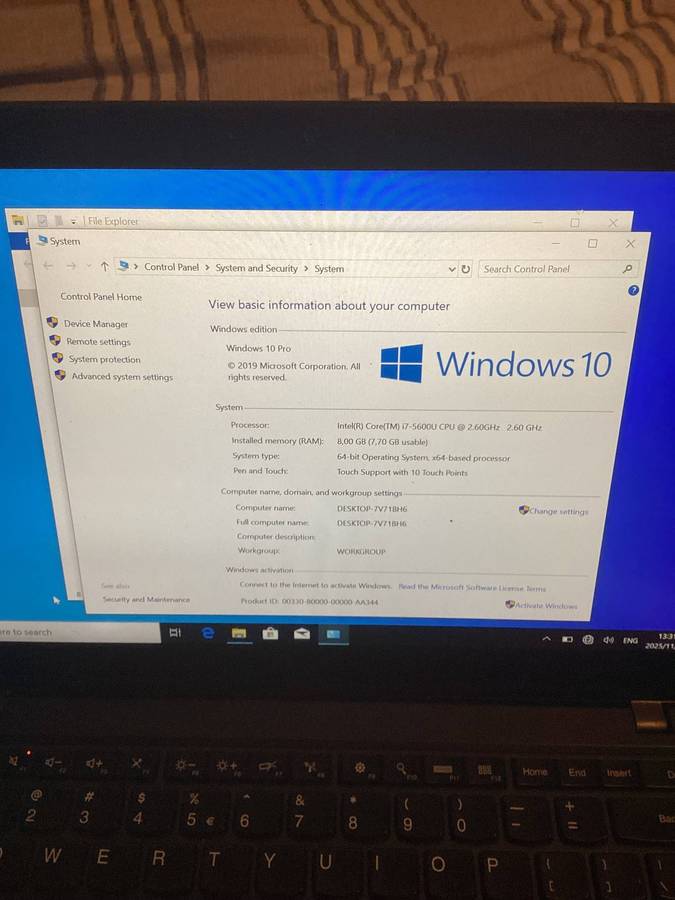 Lenovo T450s i7 laptop