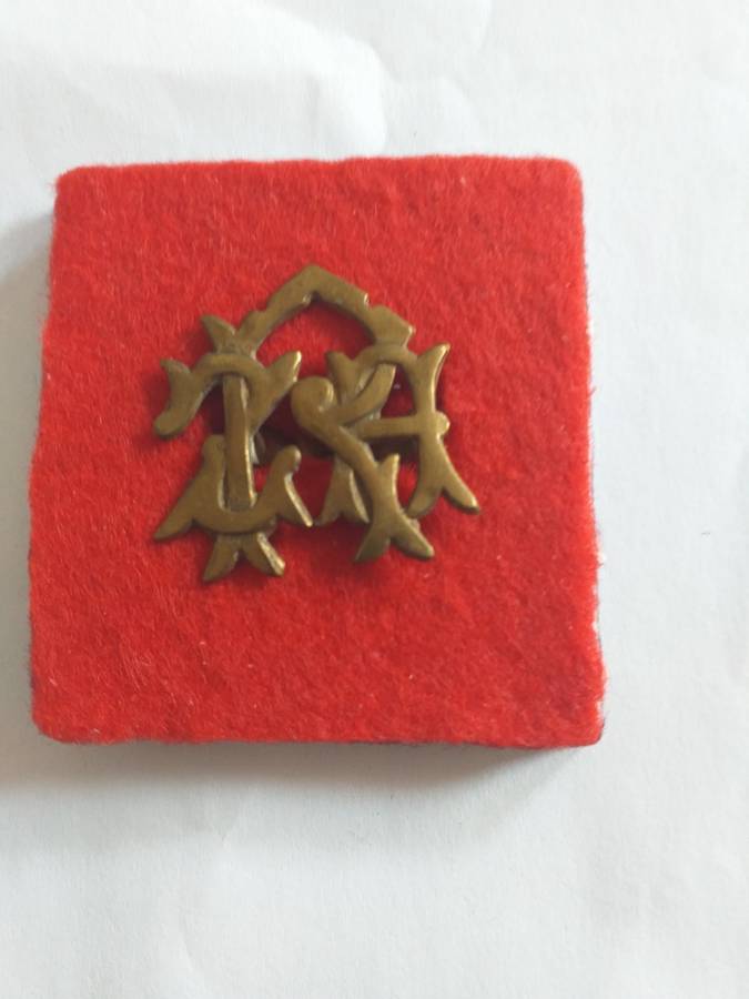 boer war ZAR police cap badge