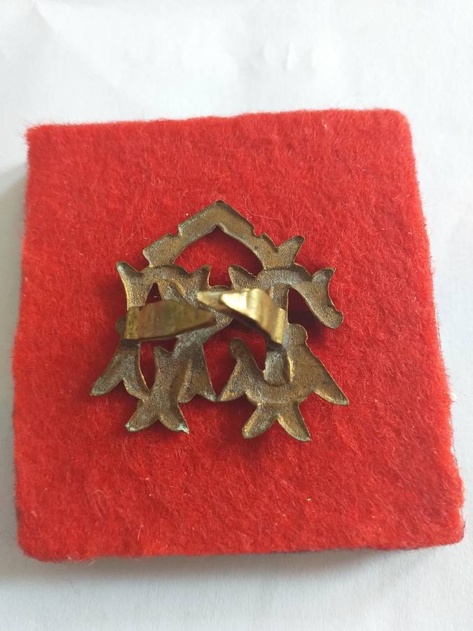 boer war ZAR police cap badge