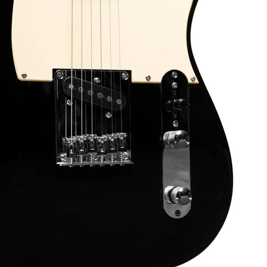 STAGG Vintage "T" Series - plus electric guitar Black - Box is Damaged, but unit is 100%