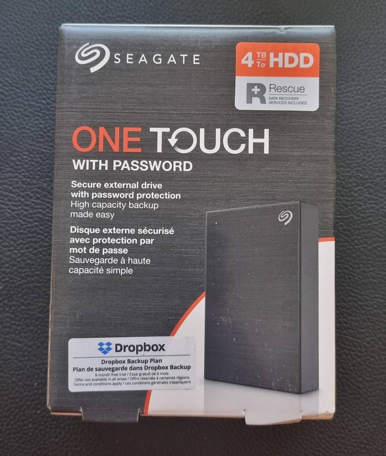 Seagate One Touch - 4TB - USB 3.0 - Portable External Hard Drive