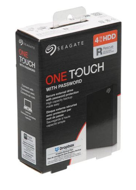 Seagate One Touch - 4TB - USB 3.0 - Portable External Hard Drive