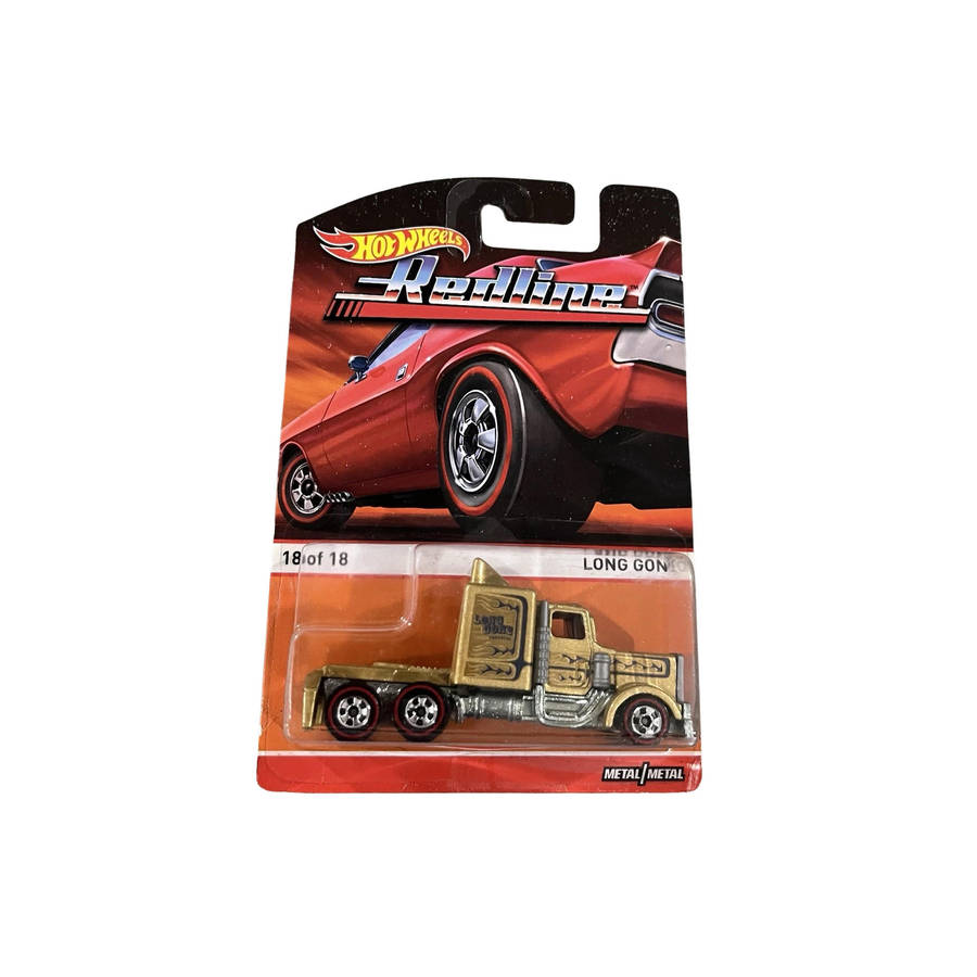 Hot Wheels Redline 2015 Long Gone Gold Semi Truck 18 of 18 - Collectible