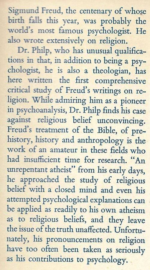 FREUD AND RELIGIOUS BELIEF H. L. Philp