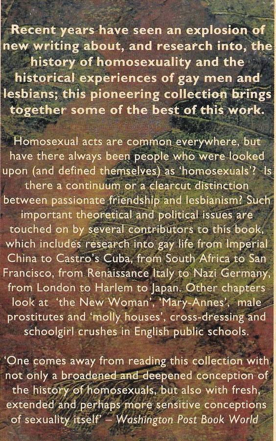 HIDDEN FROM HISTORY: RECLAIMING THE GAY AND LESBIAN PAST edited by Martin Bauml Duberman, Martha Vic