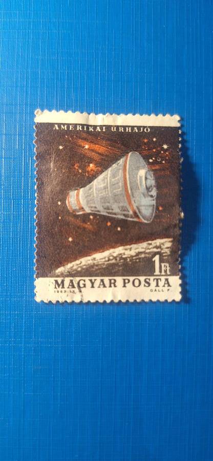 COLD WAR SPACE RACE FANTASY LOT! 5 Vintage Hungarian Rocket & Cosmos Stamps