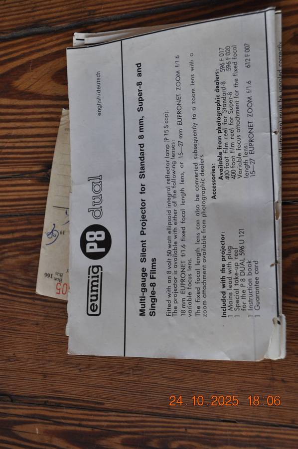Vintage Eumig 8mm Film Projector
