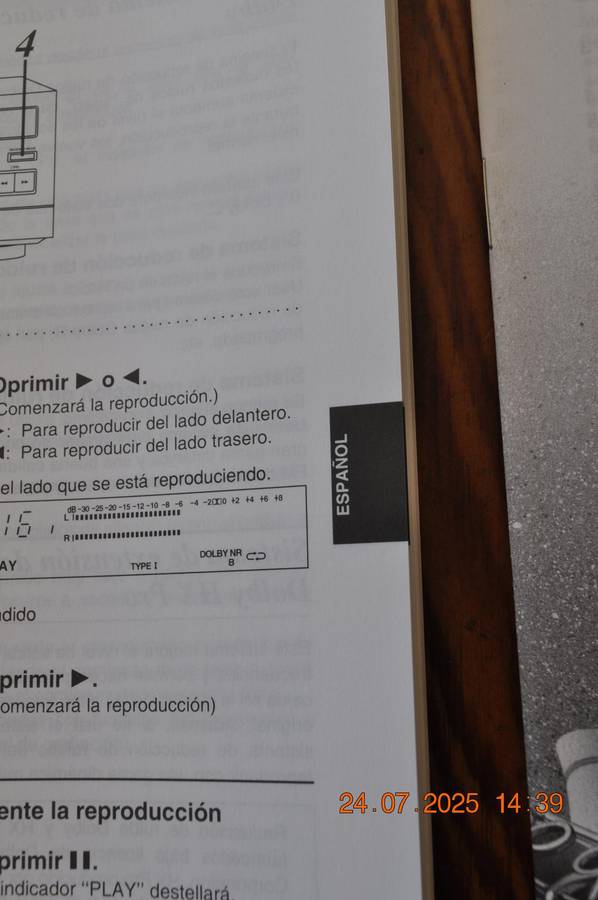 Technics RS-BX 501/601 Cassette Player User Manual (not english)