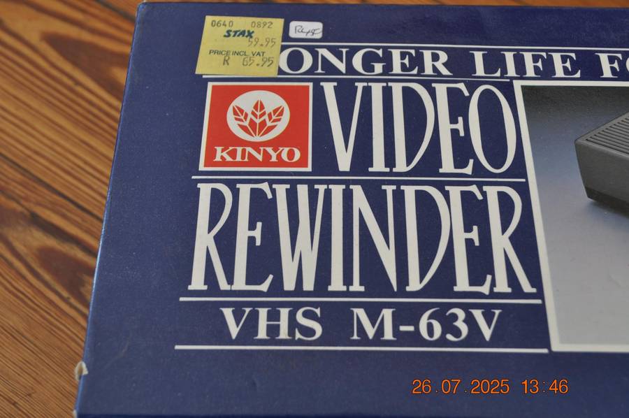 Vintage Kinyo VHS Video Cassette Rewinder