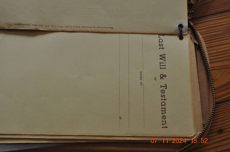 Vintage Leather Document Holder