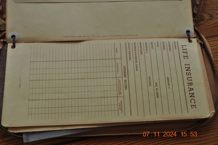 Vintage Leather Document Holder