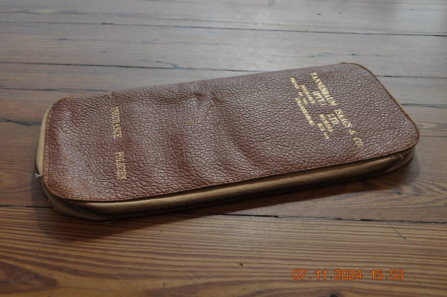 Vintage Leather Document Holder