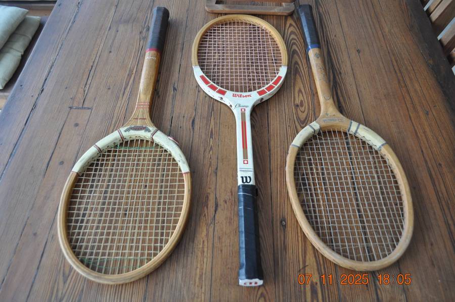 Vintage Wooden Tennis Rackets