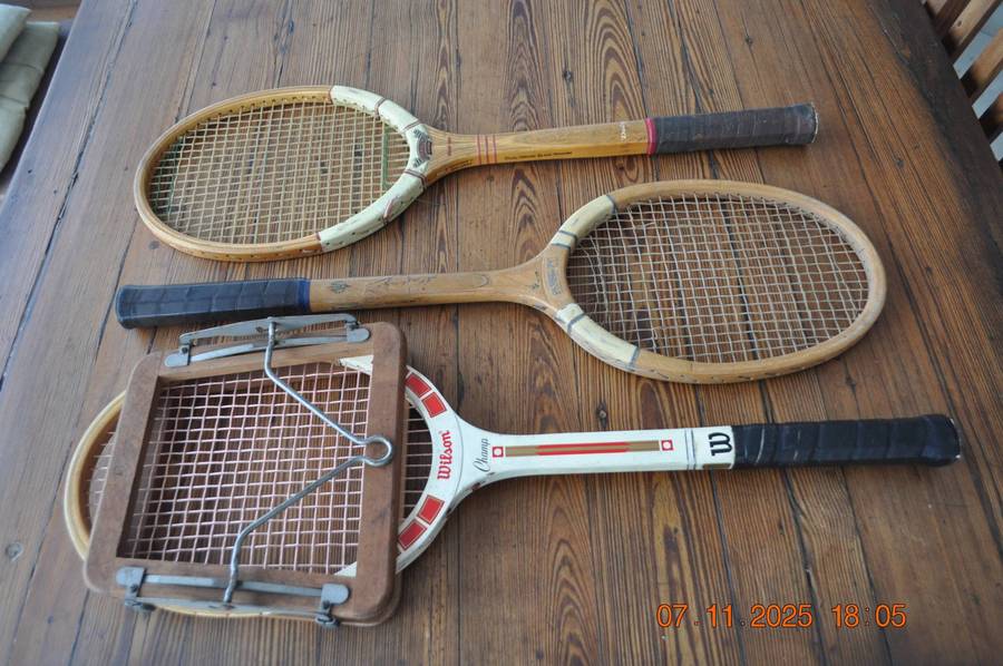 Vintage Wooden Tennis Rackets
