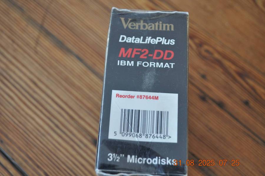 Vintage Verbatim MF2-DD Floppy Disk (new sealed)
