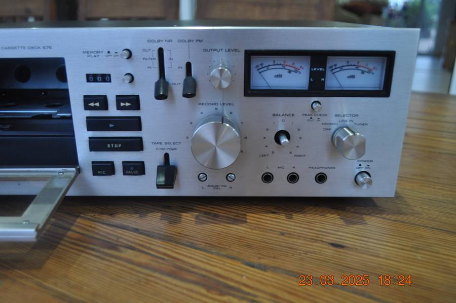 Vintage Technics Stereo Cassette Deck 676