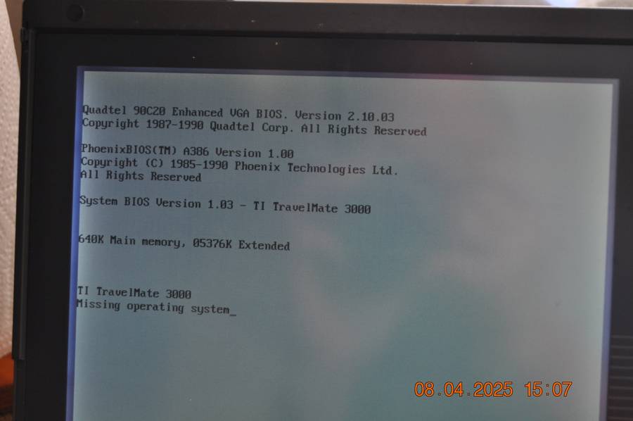 Vintage Texas Instruments 386SX Notebook Computer