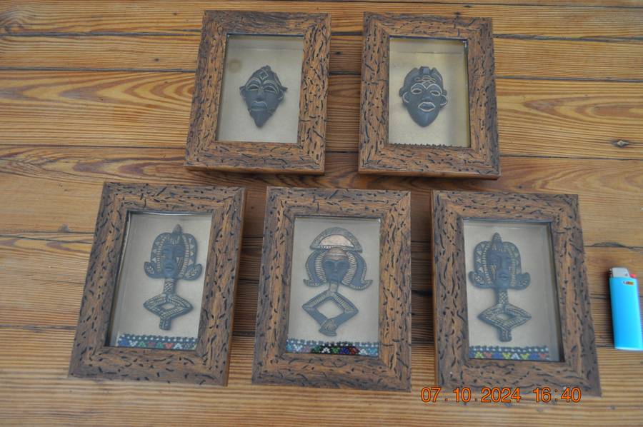 Framed African Mini Masks