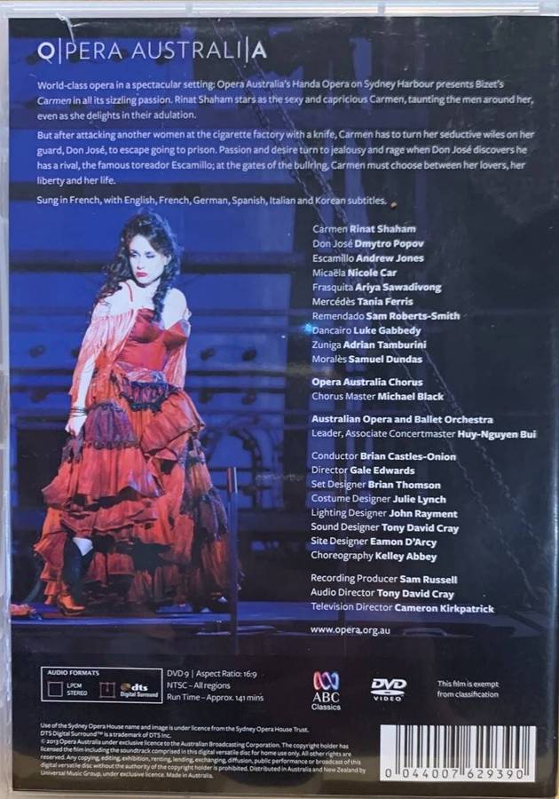 BIZET - CARMEN - Handa Opera On Sydney Harbour (DVD)