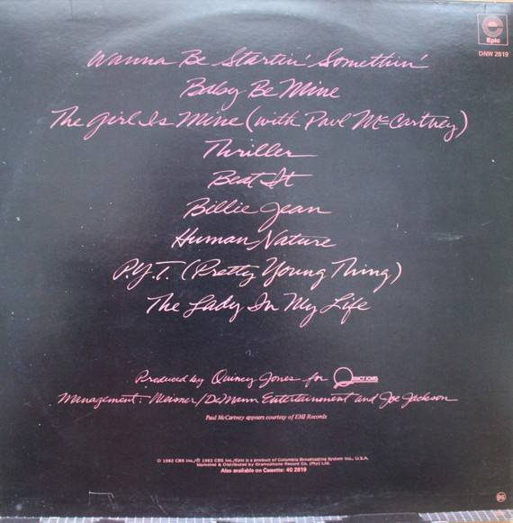 Michael Jackson - Thriller (Vinyl LP Gatefold) DNW 2819