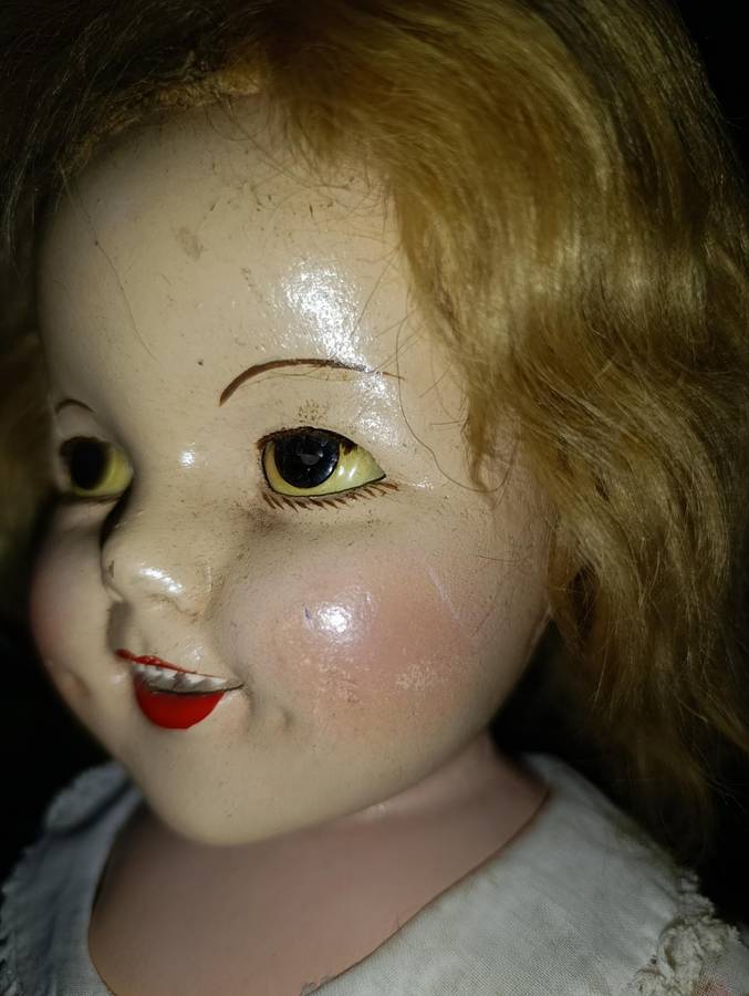 Vintage 1930's 22" Shirley Temple Composition Doll