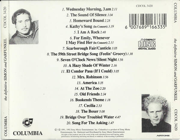 Simon & Garfunkel - The Definitive Simon And Garfunkel (CD)