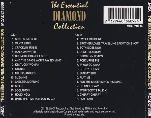 Neil Diamond - The Essential Diamond Collection (CD Double)