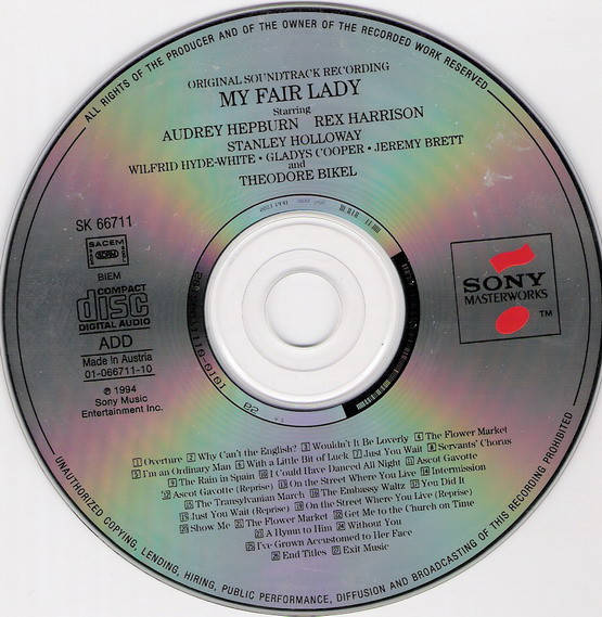 Audrey Hepburn & Rex Harrison - My Fair Lady (Original Soundtrack) (CD)