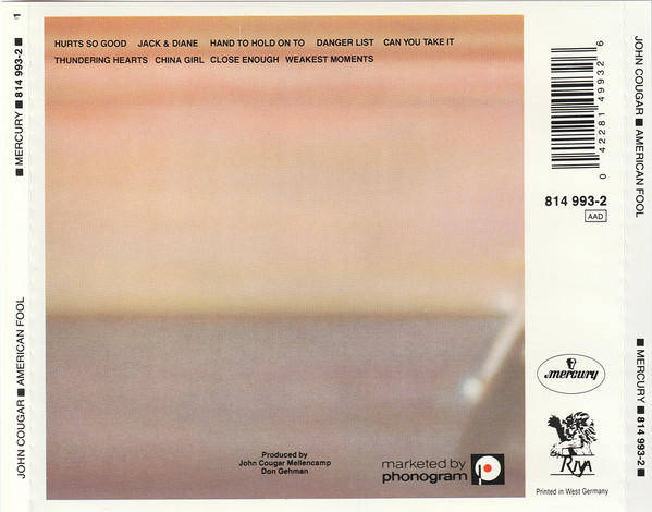John Cougar - American Fool (CD)