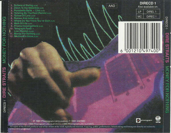 Dire Straits - Money For Nothing (CD)