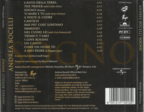 Andrea Bocelli - Sogno (CD)