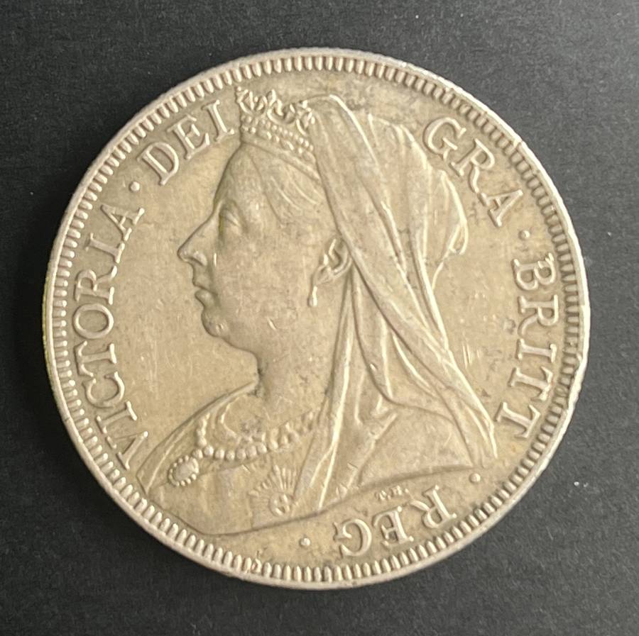 Victorian Half Crown 1896 .925 silver 14 grams