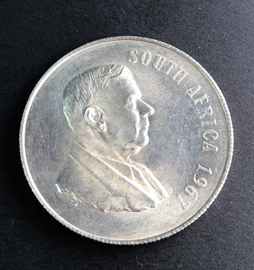 1967 One Rand  Silver H. Verwoerd English legend
