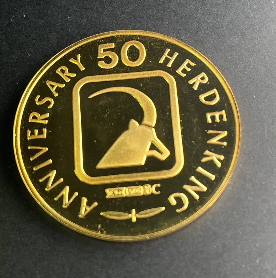 SA Wild Life Society 50th anniversary  silver medallion 37.3 gr