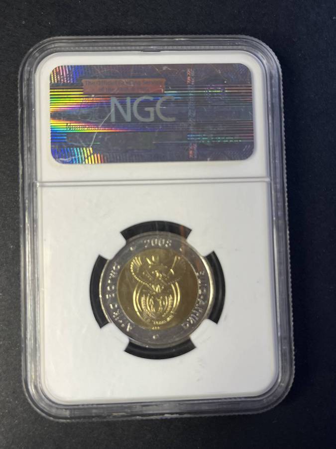 2008 SA Five Rand Mandela Ninetieth Birthday