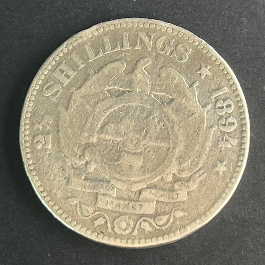 ZAR 1894 Two and a half Shillings Silver