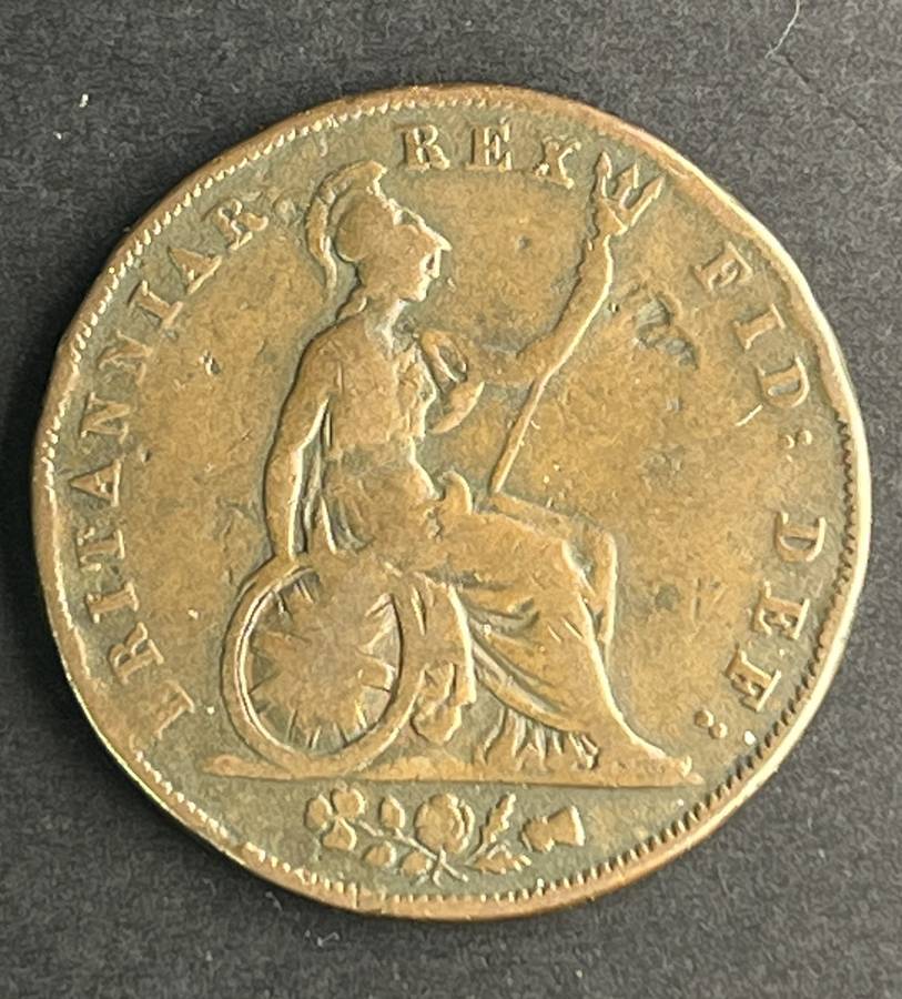 1827 George IV Penny Bronze
