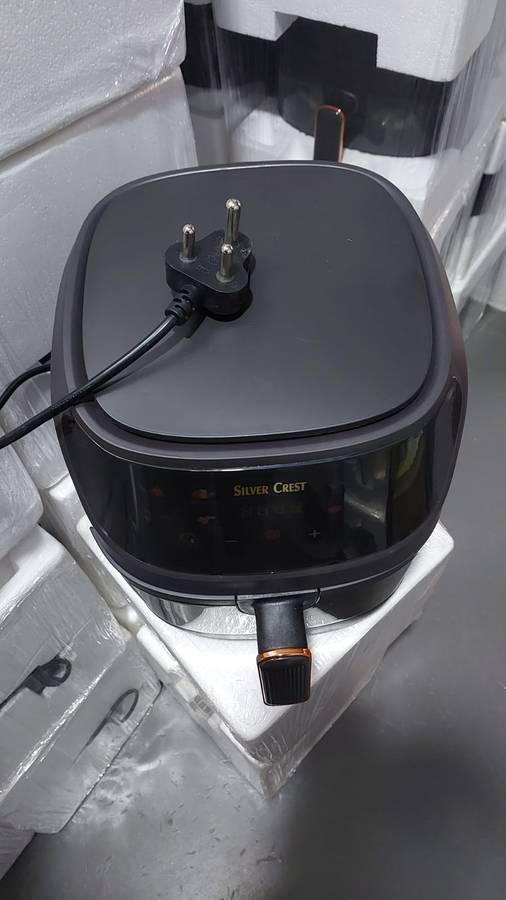 Refurbished Silver Crest XXL Air Fryer with Clear View Food Basket - Black