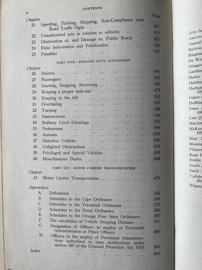 South African Motor Law Volume 1 and 2 by WE Cooper and BR Bamford