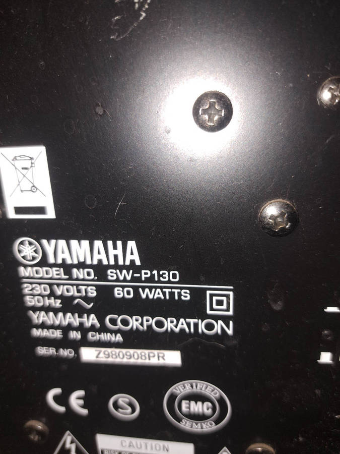 Yamaha rx-v461 plus sw-p130 speakers