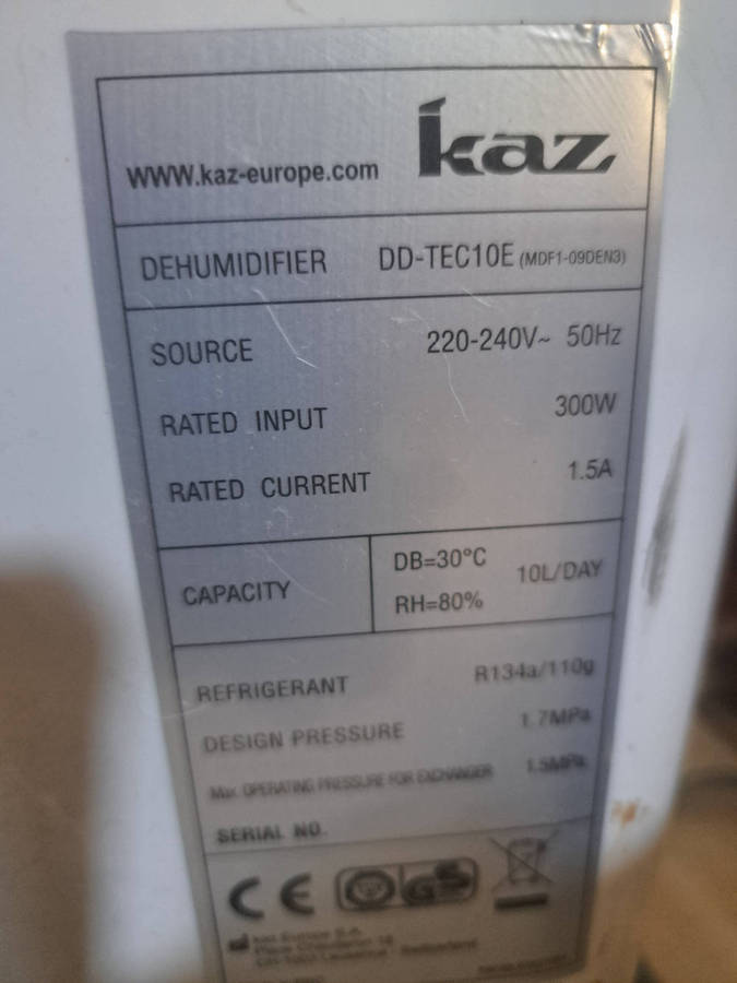Duracraft dehumidifier