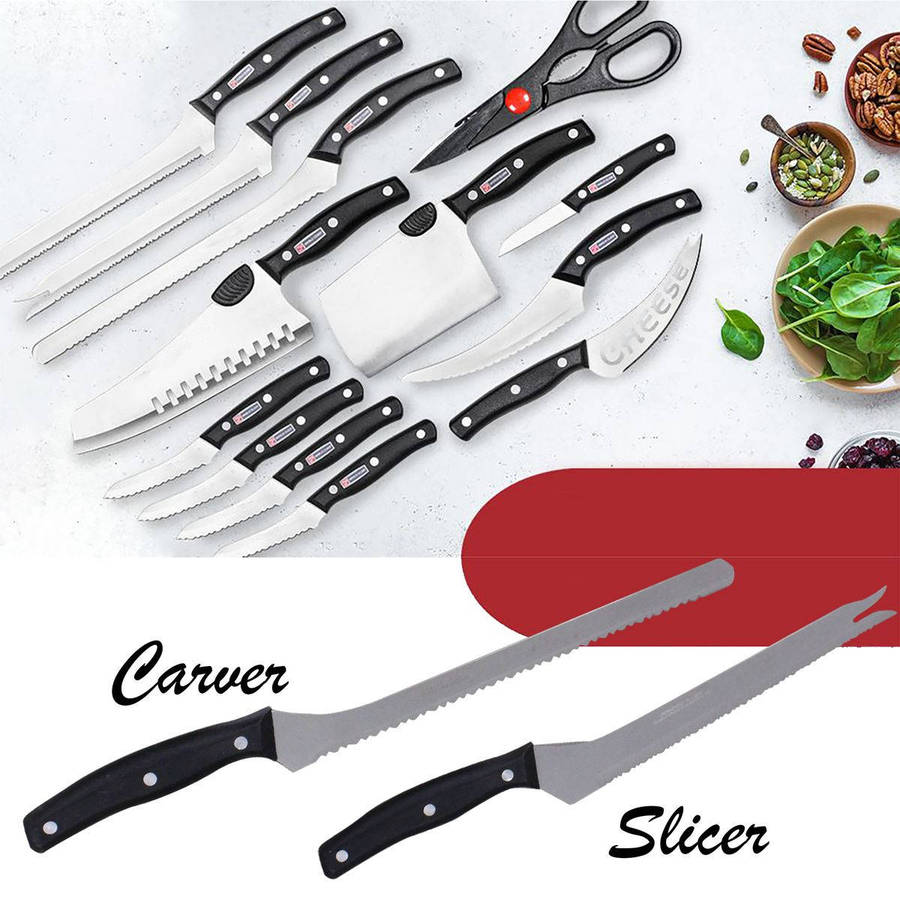 Complete 13 Piece Flash Forged Sainless Steel Kitchen Knife Set