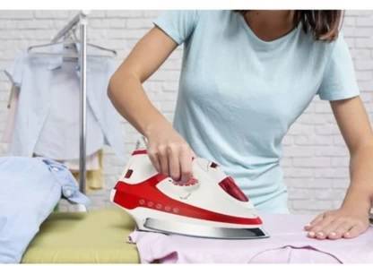 Totally Home 90494 Steam Iron  (red white)