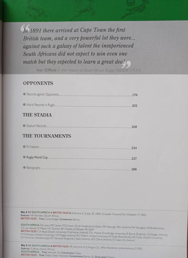 The complete book of Springbok rugby records