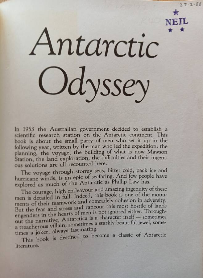 Antarctic Odyssey by Phillip Law