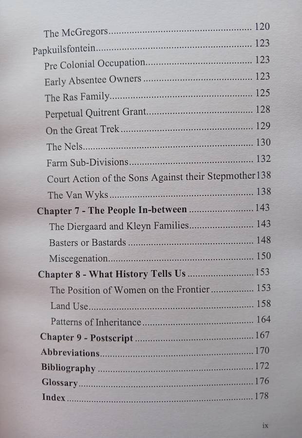 Short history of the Onder-Bokkeveld (Signed by author)