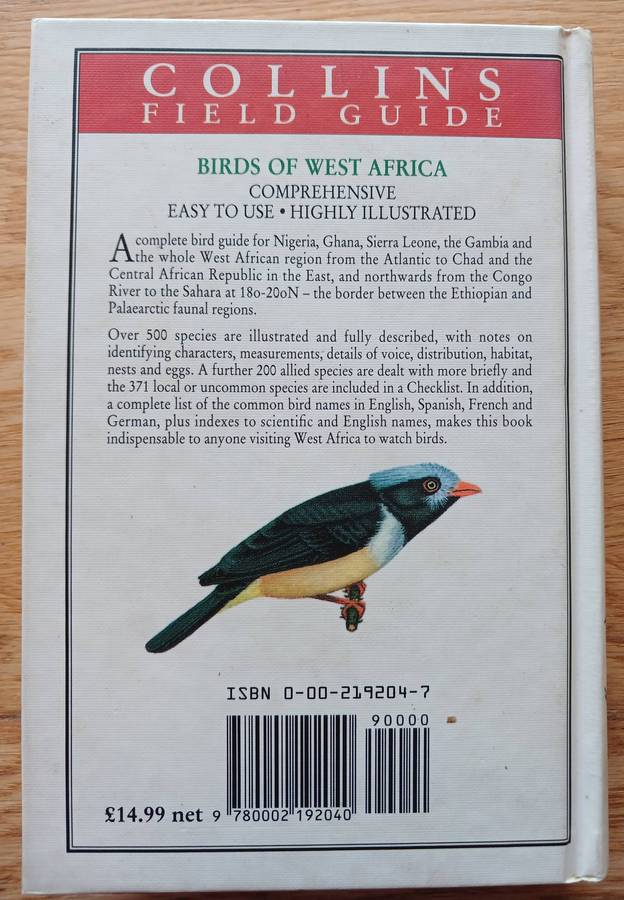 Collins Field Guide - Birds of West Africa