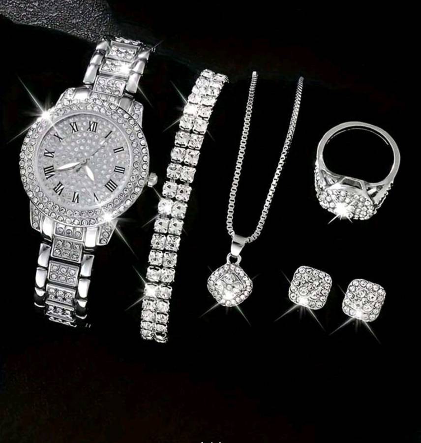 6pc decor woman Quartz Watch set