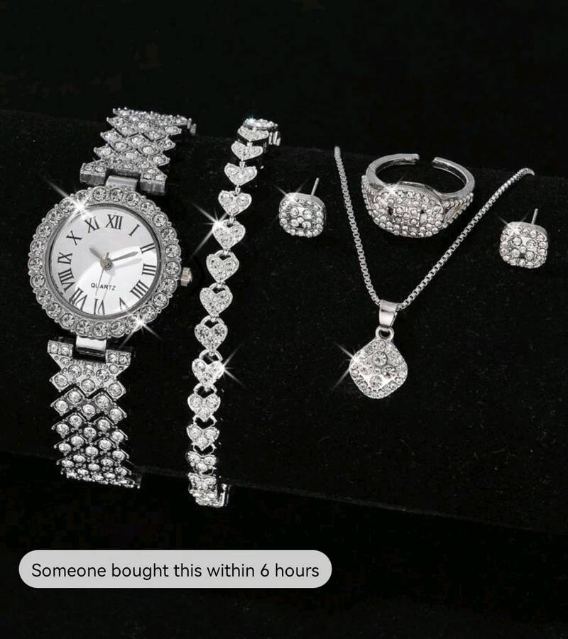 woman 6pcs decorQuartz Watch set